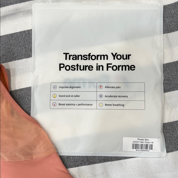 Forme Power Bra / Rose / Size Medium - NWT - Picture 4 of 11